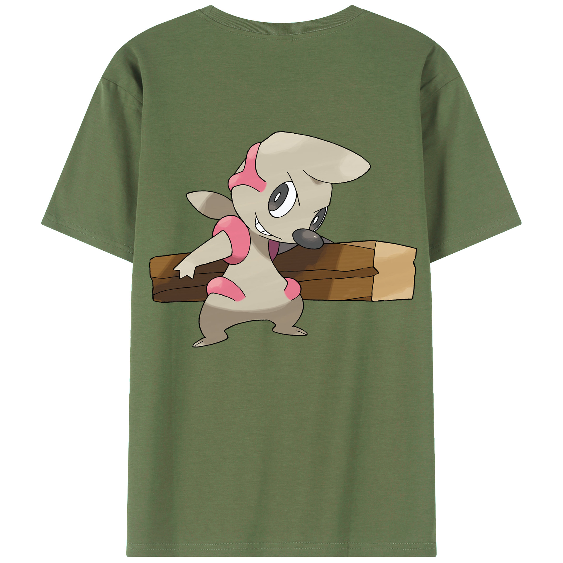 （画像用） ポケットモンスター Pokémon 綿100％ メンズ半袖Tシャツ（バックプリント） 通気性
